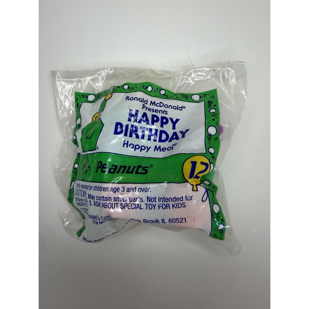 McDonald's Happy Birthday Train Peanuts Snoopy Organ Toy #12 1994 Sealed